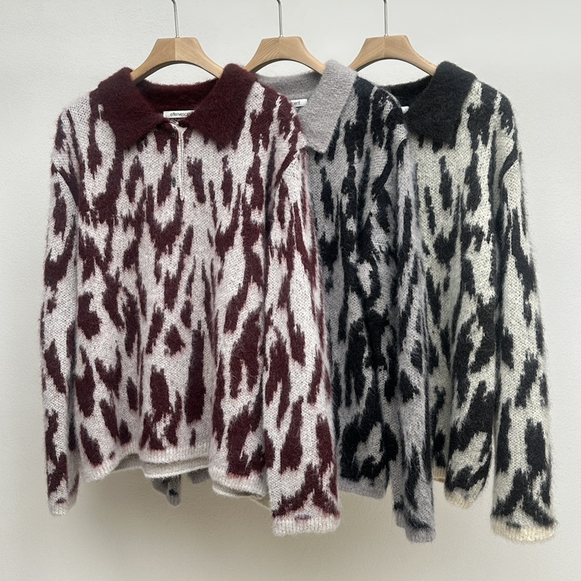 EFFERVESCENT東大門㊣實拍女裝新款熱賣25秋冬針織衫馬海毛evc/effervescent針織衫