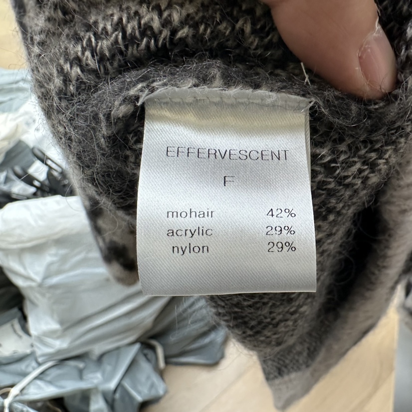 EFFERVESCENT東大門㊣實拍女裝新款熱賣25秋冬針織衫馬海毛evc/effervescent針織衫