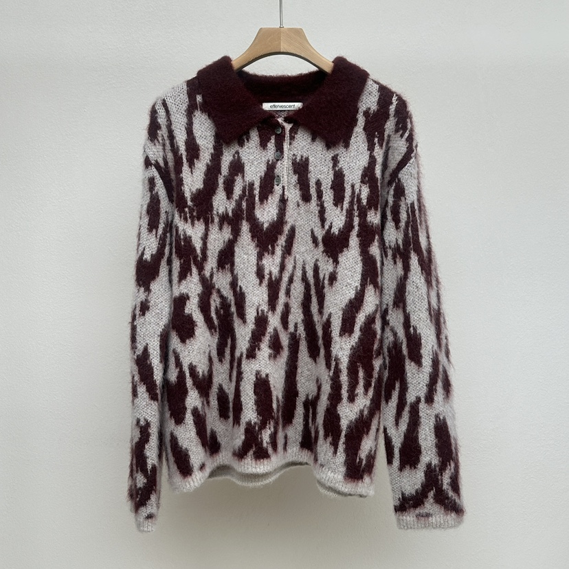 EFFERVESCENT東大門㊣實拍女裝新款熱賣25秋冬針織衫馬海毛evc/effervescent針織衫圖色3