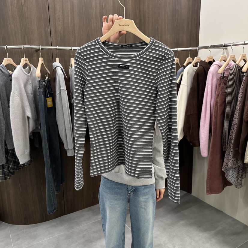 URBANSTORY/REMAKING東大門㊣直郵女士新款時尚熱賣長袖T恤Remaking/URBANSTORY長袖T恤圖色1