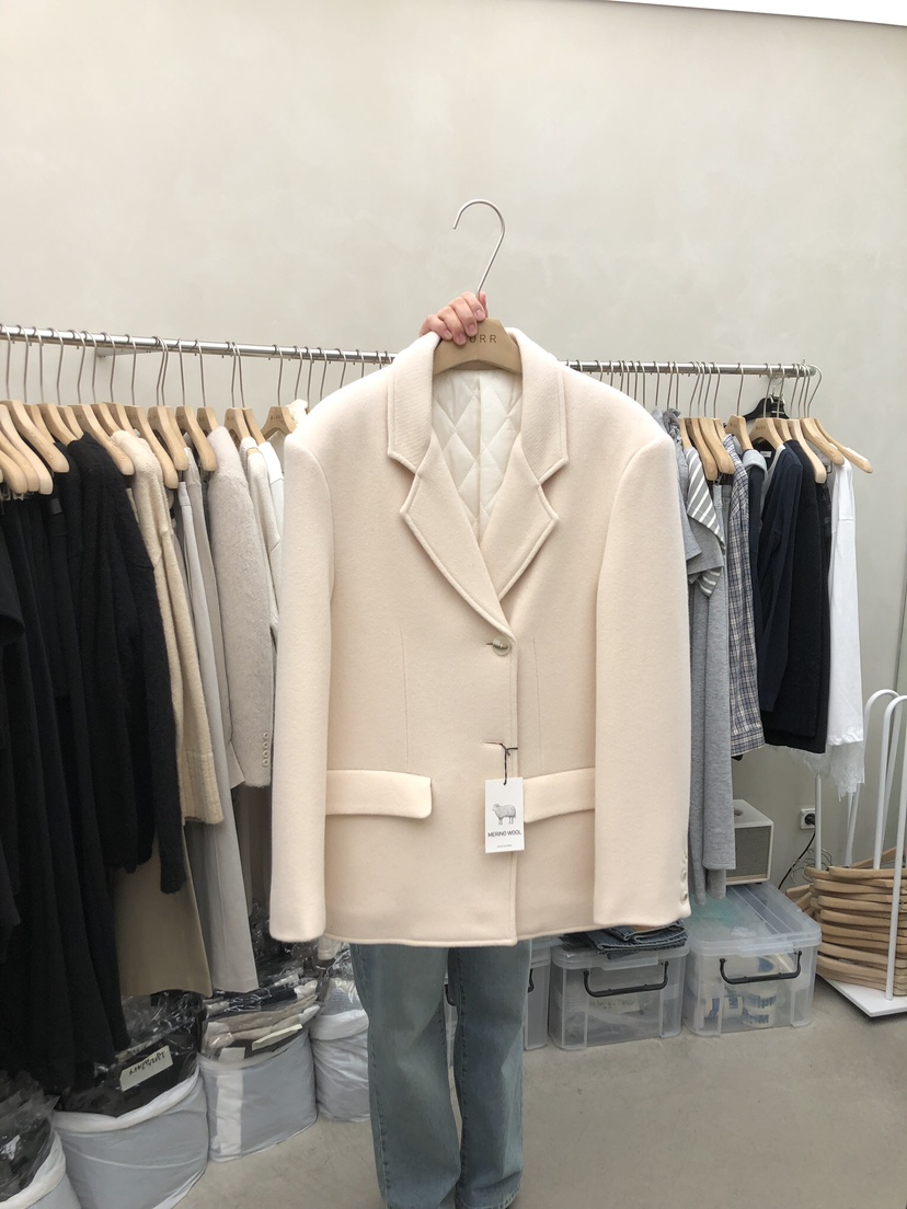 MURR東大門㊣實拍女士新款職業休閑真品25秋冬熱賣夾克羊毛MURR夾克圖色2