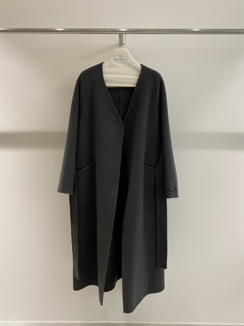 1968東大門㊣代購女裝新款25秋冬時尚長款風衣手工制作含腰帶1968/YEOUYA長款風衣圖色2