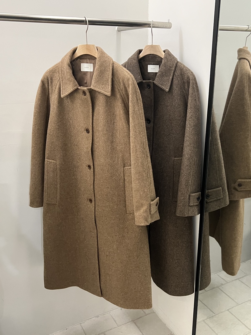 REGULARLY/PLACOR東大門㊣代購女裝新品25秋冬中長款大衣插肩REGULARLY/PLACOR中長款大衣