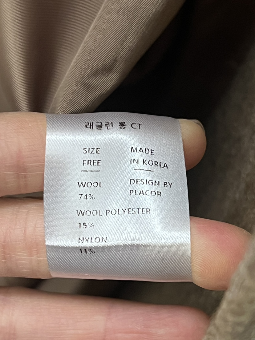 REGULARLY/PLACOR東大門㊣代購女裝新品25秋冬中長款大衣插肩REGULARLY/PLACOR中長款大衣