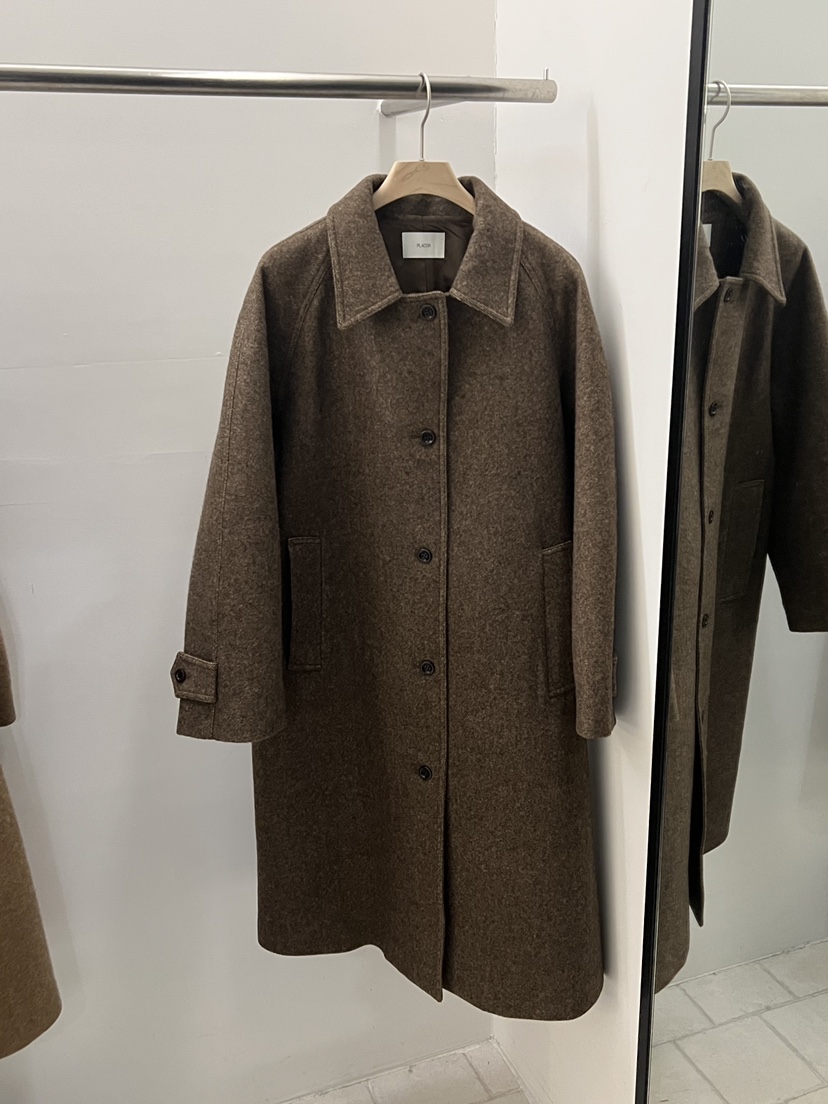 REGULARLY/PLACOR東大門㊣代購女裝新品25秋冬中長款大衣插肩REGULARLY/PLACOR中長款大衣圖色1