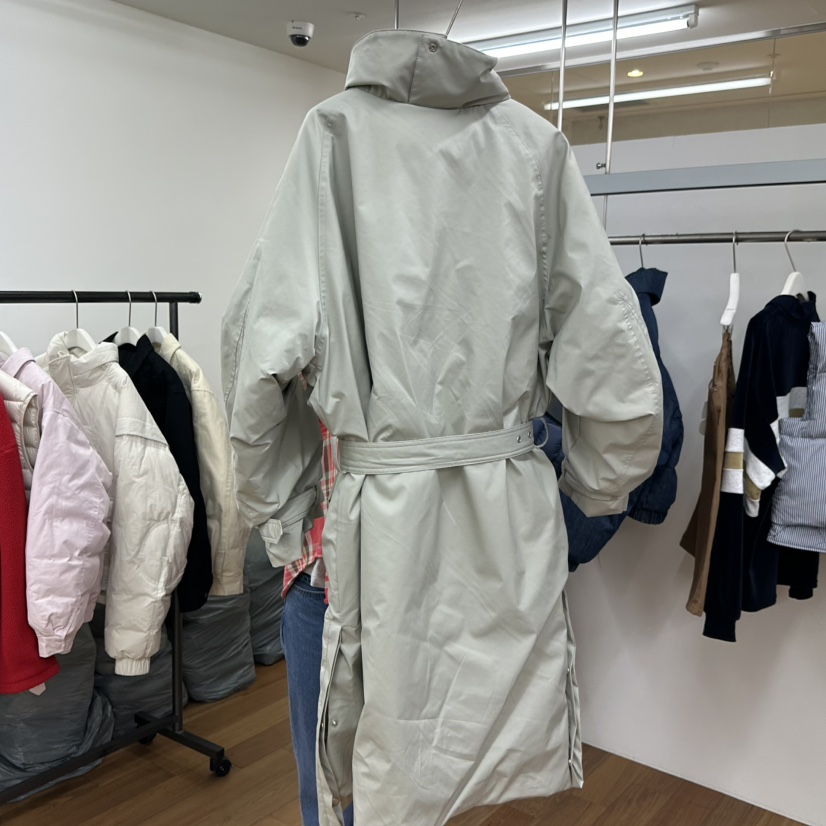 MYNAMEIS韓國代購㊣女裝新品職業真品時尚長款羽絨服含腰帶MYNAMEIS長款羽絨服