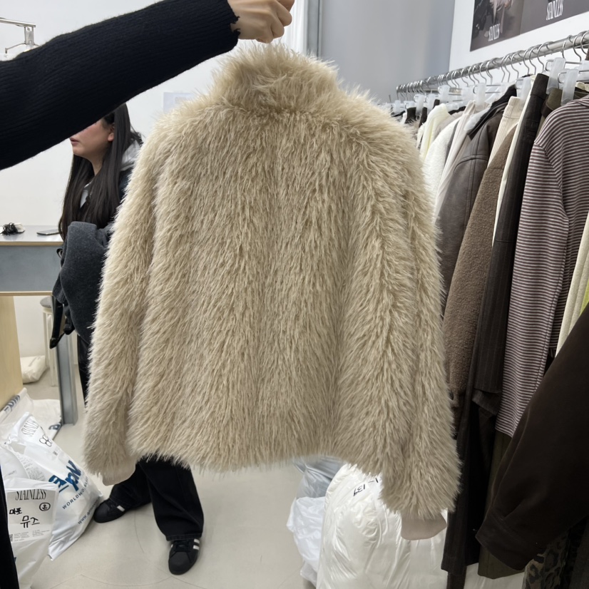 STAINLESS韓國代購㊣女裝新品職業推薦25秋冬時尚真品短款大衣STAINLESS短款大衣