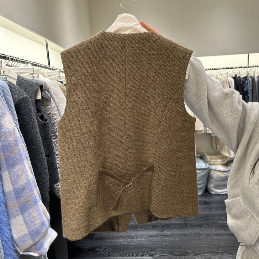 TOMGIRL東大門㊣直郵女士新款人氣真品熱賣推薦時尚25秋冬馬甲TOMGIRL馬甲