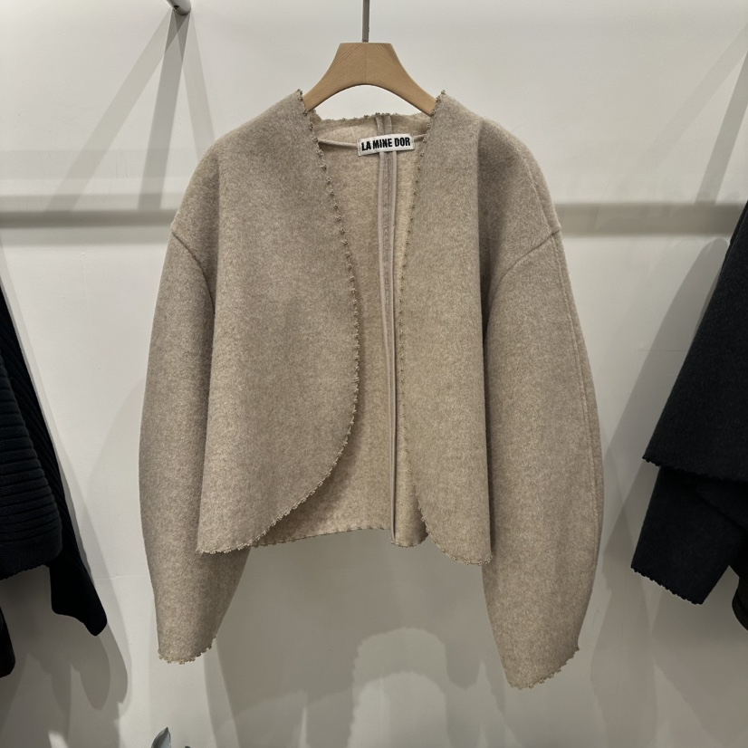 LAMINEDOR韓國直郵㊣女裝新款職業25秋冬推薦真品熱賣休閑夾克LA MINE DOR夾克圖色1