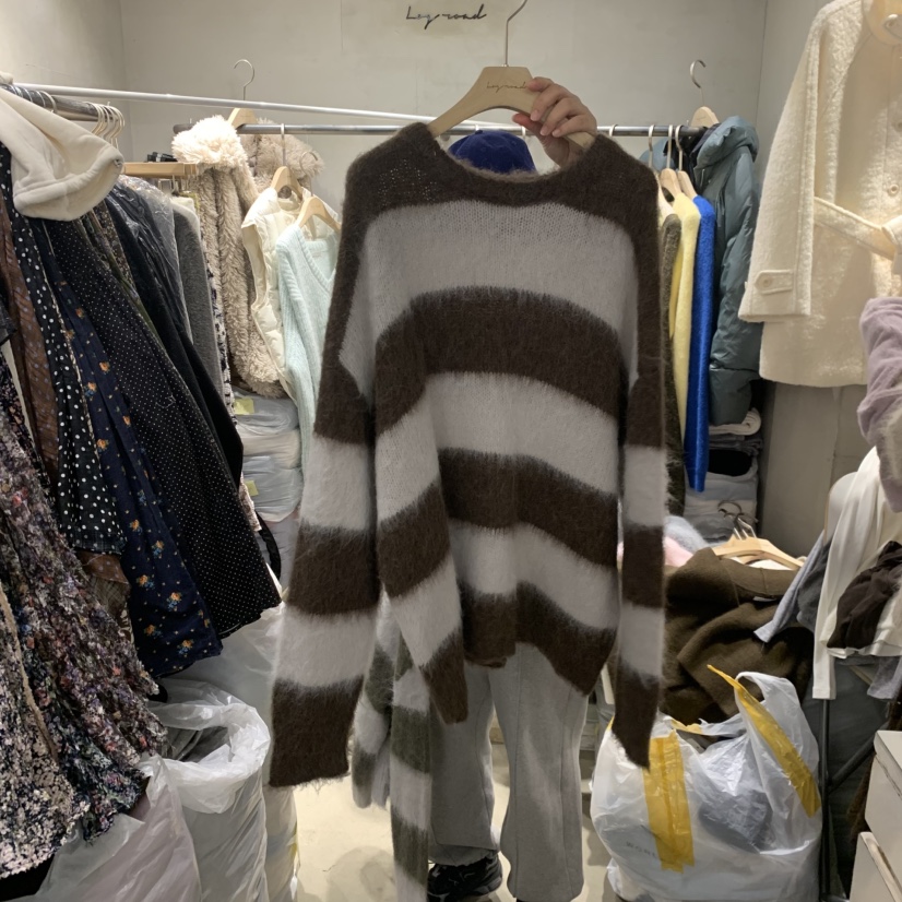 LOGROAD韓國直郵㊣女士新品推薦人氣真品時尚熱賣休閑針織衫LOG ROAD針織衫圖色2