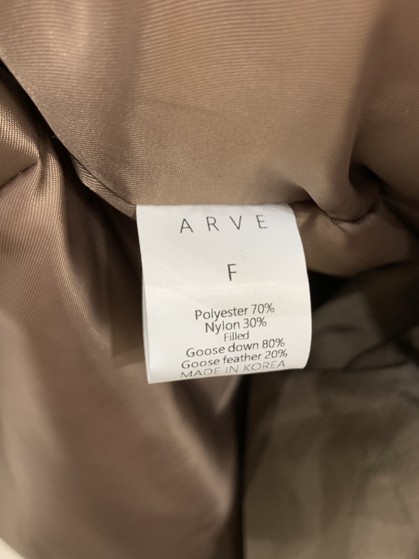 ARVE東大門㊣實拍女裝新品推薦人氣真品熱賣長款羽絨服含腰繩ARVE長款羽絨服