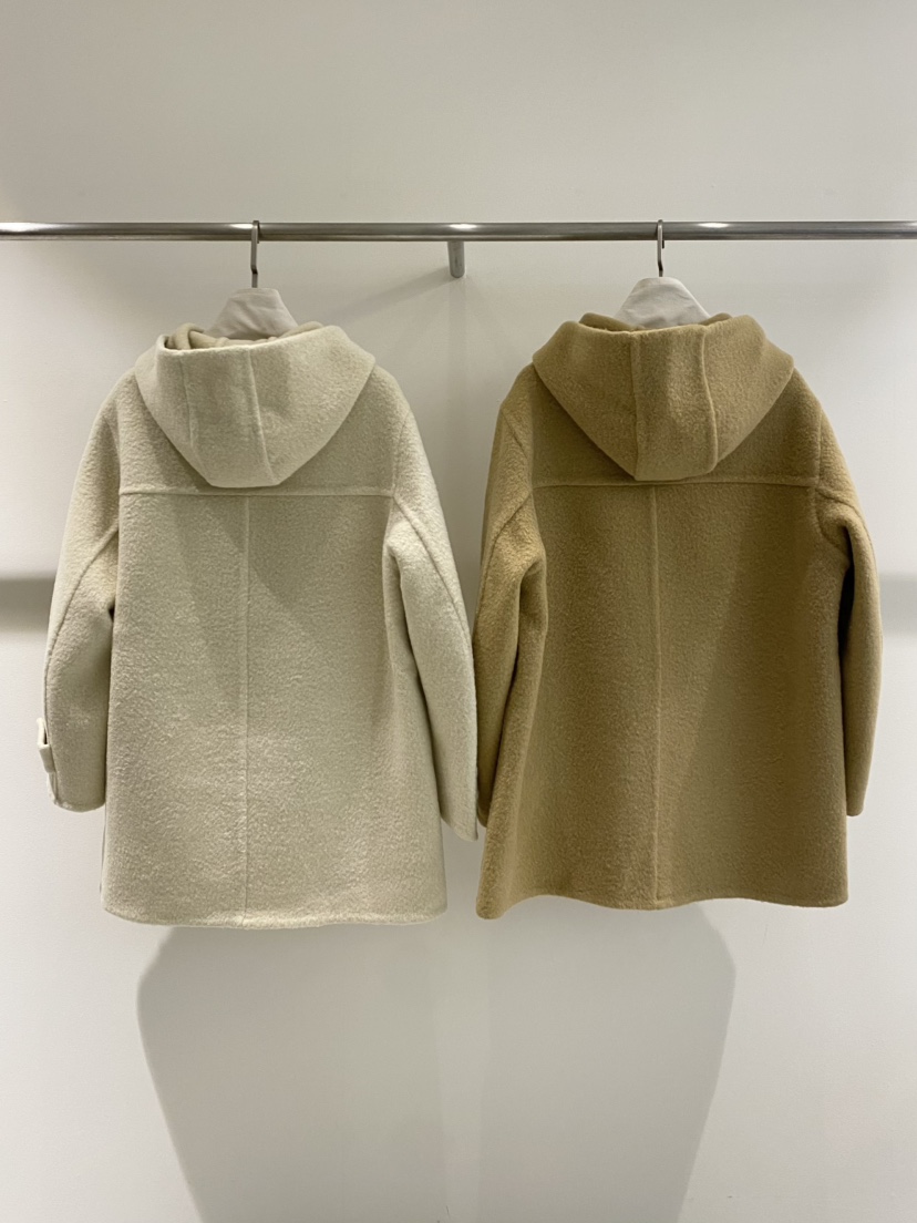 1968韓國直郵㊣女裝新品時尚推薦休閑夾克連帽拉鏈衫手工羊毛1968/YEOUYA夾克