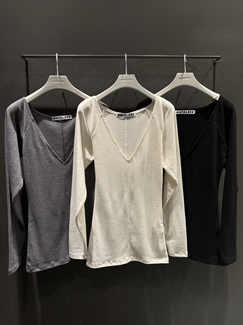 GATELESS韓國直郵㊣女裝新品推薦真品熱賣休閑25秋冬長袖T恤GATELESS長袖T恤圖色3左一色