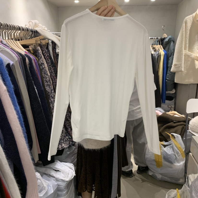 LOGROAD東大門㊣直郵女裝新款熱賣職業25秋冬推薦休閑長袖T恤LOG ROAD長袖T恤