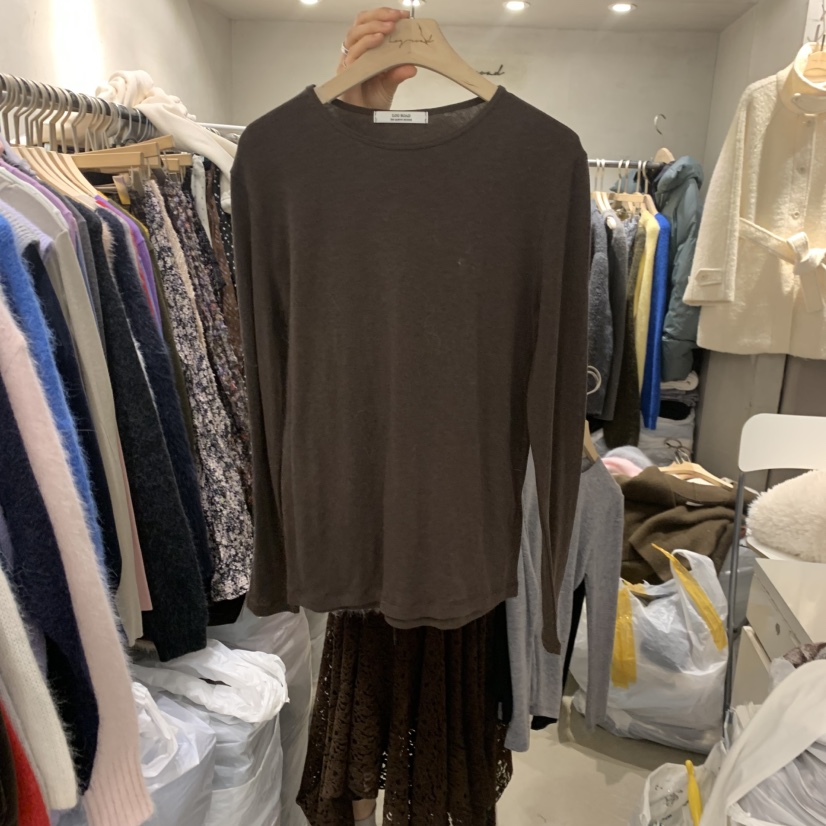 LOGROAD東大門㊣直郵女裝新款熱賣職業25秋冬推薦休閑長袖T恤LOG ROAD長袖T恤圖色2