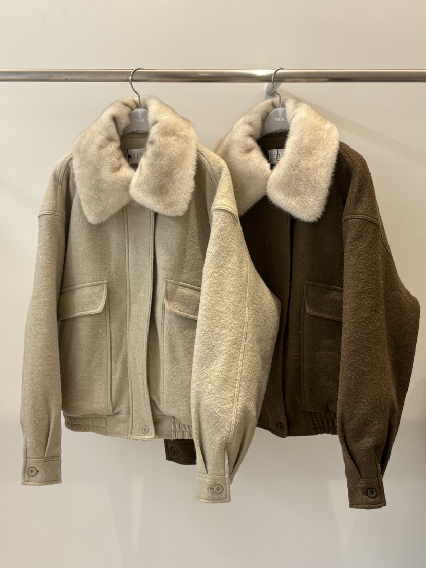 THERE韓國代購㊣女士新款熱賣真品推薦25秋冬人氣休閑時尚夾克THERE夾克