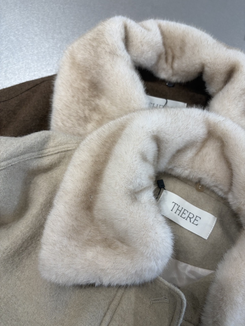 THERE韓國代購㊣女士新款熱賣真品推薦25秋冬人氣休閑時尚夾克THERE夾克