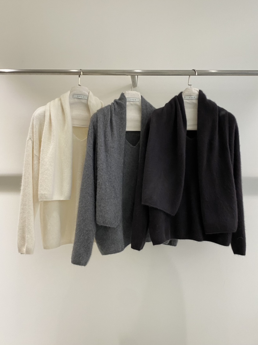 1968東大門㊣實拍女士新款熱賣時尚職業套裝兩件套V領套裝圍巾1968/YEOUYA套裝