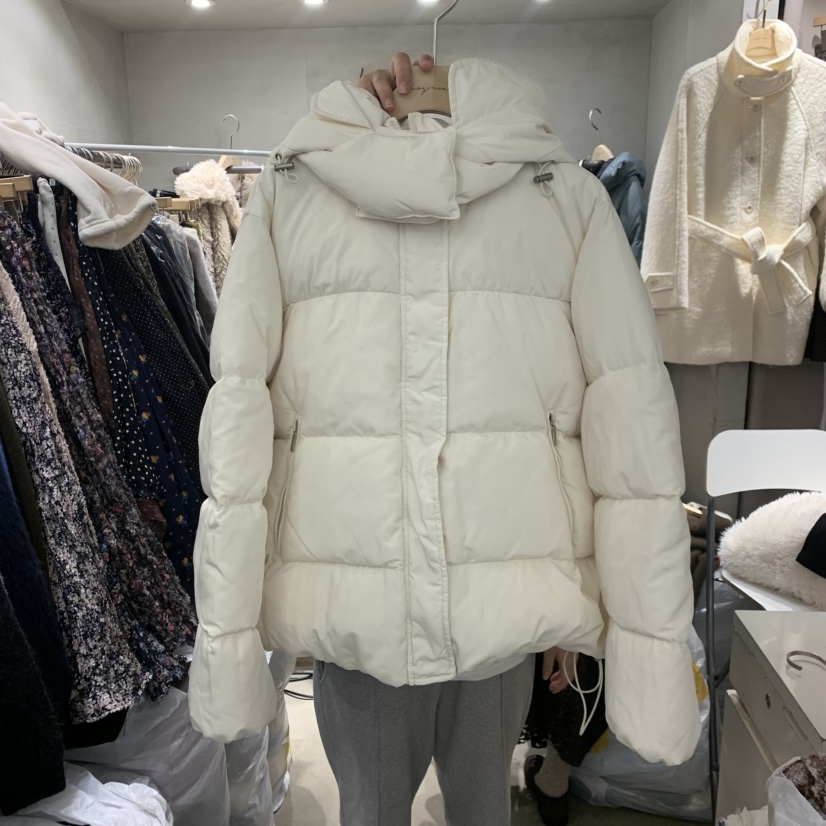 LOGROAD東大門㊣直郵女士新品休閑熱賣人氣短款羽絨服連帽鴨絨LOG ROAD短款羽絨服圖色1