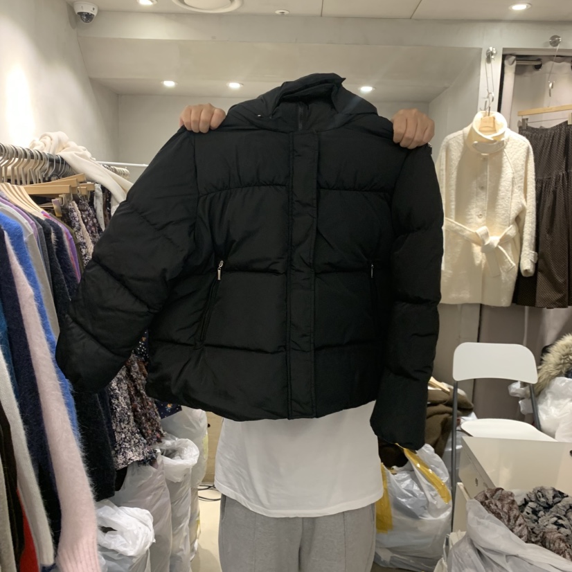 LOGROAD東大門㊣直郵女士新品休閑熱賣人氣短款羽絨服連帽鴨絨LOG ROAD短款羽絨服圖色3