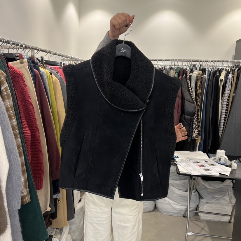 THE SECOND GROW東大門㊣直郵女裝新款25秋冬真品時尚馬甲THE SECOND GROW馬甲圖色2