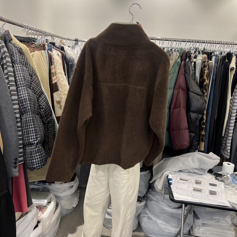 THE SECOND GROW東大門㊣實拍女裝新品熱賣25秋冬衛衣羊毛拉鏈THE SECOND GROW衛衣