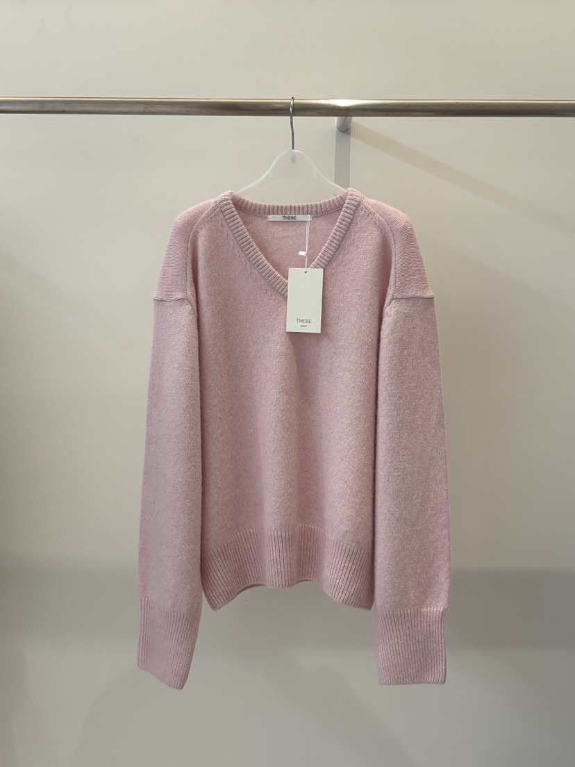 THERE韓國直郵㊣女士新品推薦休閑時尚25秋冬職業人氣針織衫THERE針織衫圖色1
