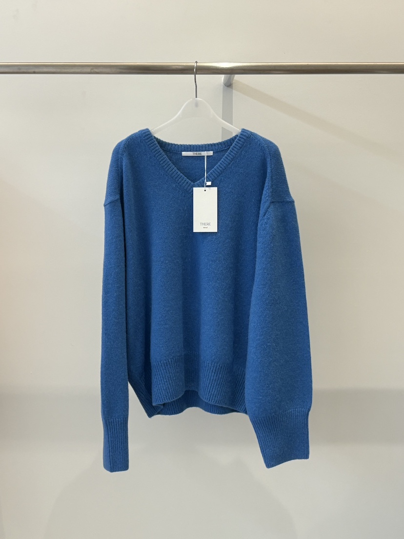 THERE韓國直郵㊣女士新品推薦休閑時尚25秋冬職業人氣針織衫THERE針織衫圖色2