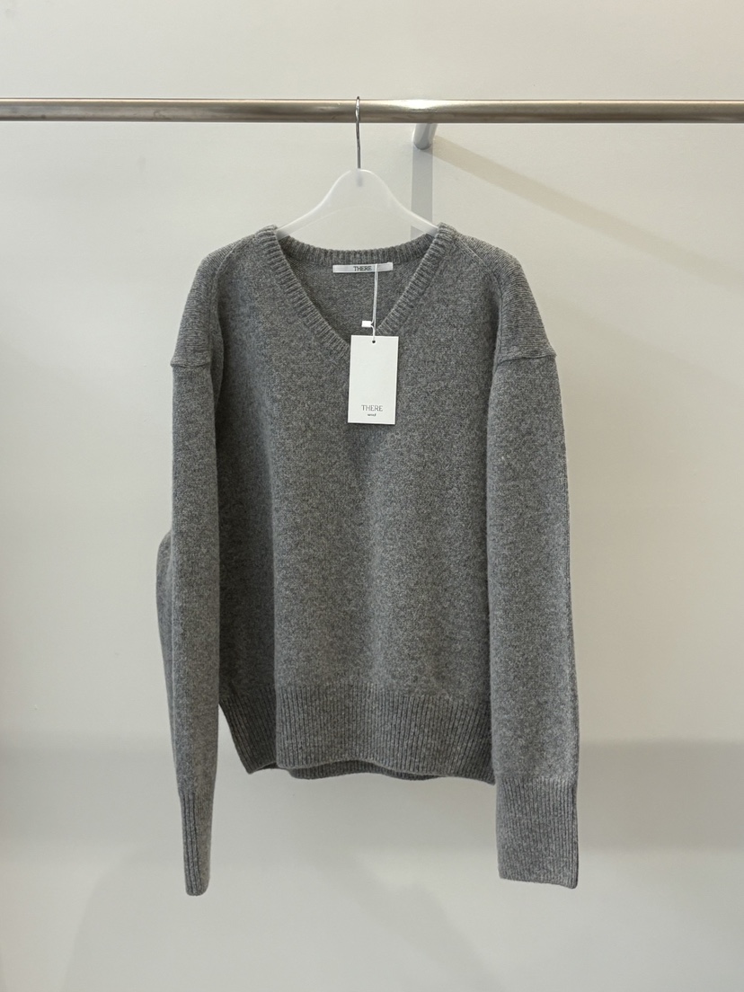 THERE韓國直郵㊣女士新品推薦休閑時尚25秋冬職業人氣針織衫THERE針織衫圖色3