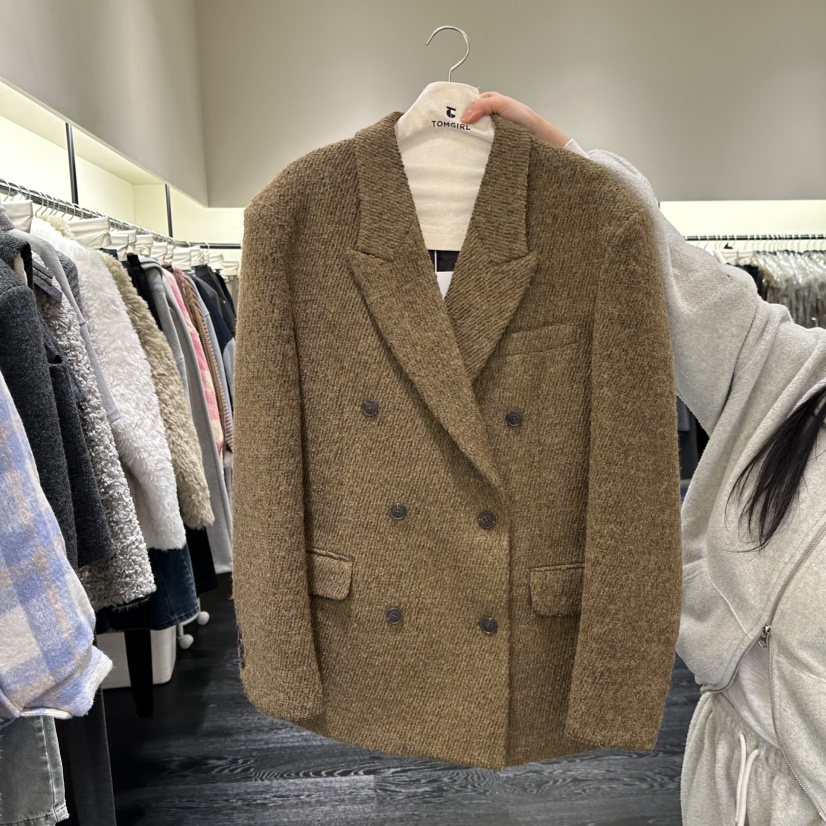 TOMGIRL東大門㊣實拍女裝新款真品時尚25秋冬職業推薦休閑夾克TOMGIRL夾克圖色1