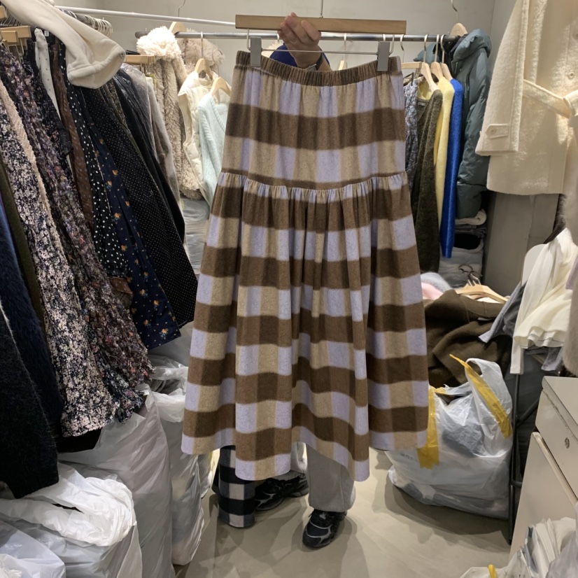 LOGROAD韓國直郵㊣女士新品休閑推薦熱賣25秋冬半身裙中短裙LOG ROAD半身裙/中短裙