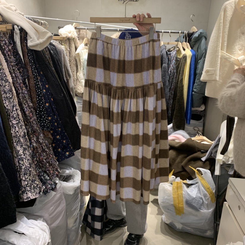 LOGROAD韓國直郵㊣女士新品休閑推薦熱賣25秋冬半身裙中短裙LOG ROAD半身裙/中短裙圖色1