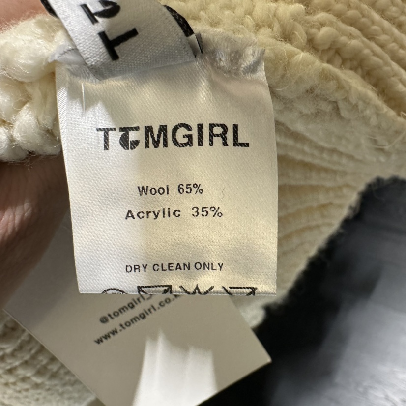 TOMGIRL韓國代購㊣女裝新品真品人氣推薦休閑針織衫披肩開衫TOMGIRL針織衫