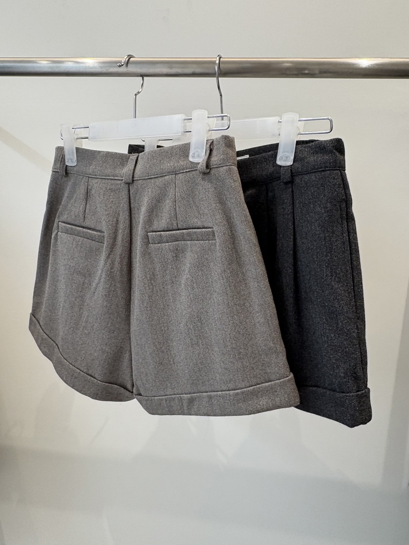 THERE韓國代購㊣女士新款25秋冬人氣熱賣休閑真品推薦時尚短褲THERE短褲