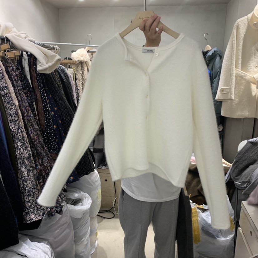 LOGROAD韓國直郵㊣女裝新品熱賣推薦25秋冬職業人氣針織衫開衫LOG ROAD針織衫圖色3