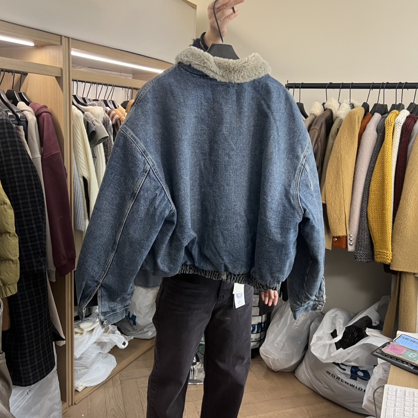 OBJET東大門㊣實拍女士新款熱賣人氣推薦時尚職業真品休閑夾克love us u/OBJET夾克