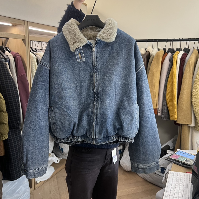 OBJET東大門㊣實拍女士新款熱賣人氣推薦時尚職業真品休閑夾克love us u/OBJET夾克圖色1