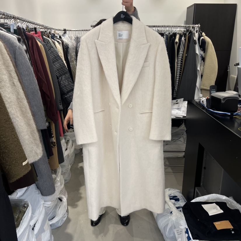 THE SECOND GROW東大門㊣實拍女裝新品25秋冬推薦中長款大衣THE SECOND GROW中長款大衣圖色1
