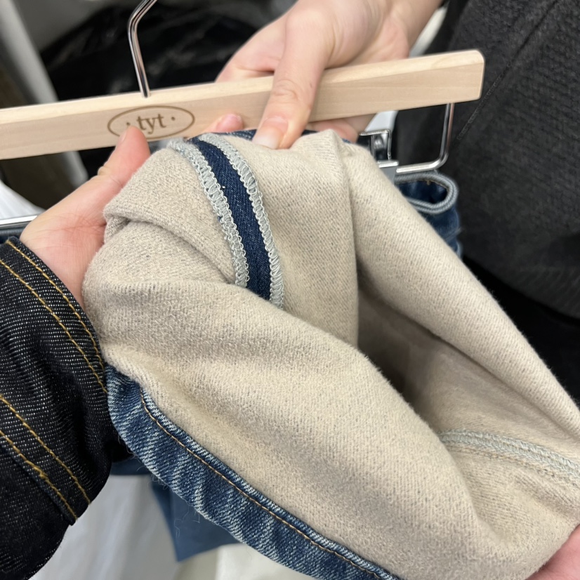 TAKE YOUE TIME韓國直郵㊣女裝新款休閑時尚25秋冬牛仔褲加絨TAKE YOUE TIME牛仔褲