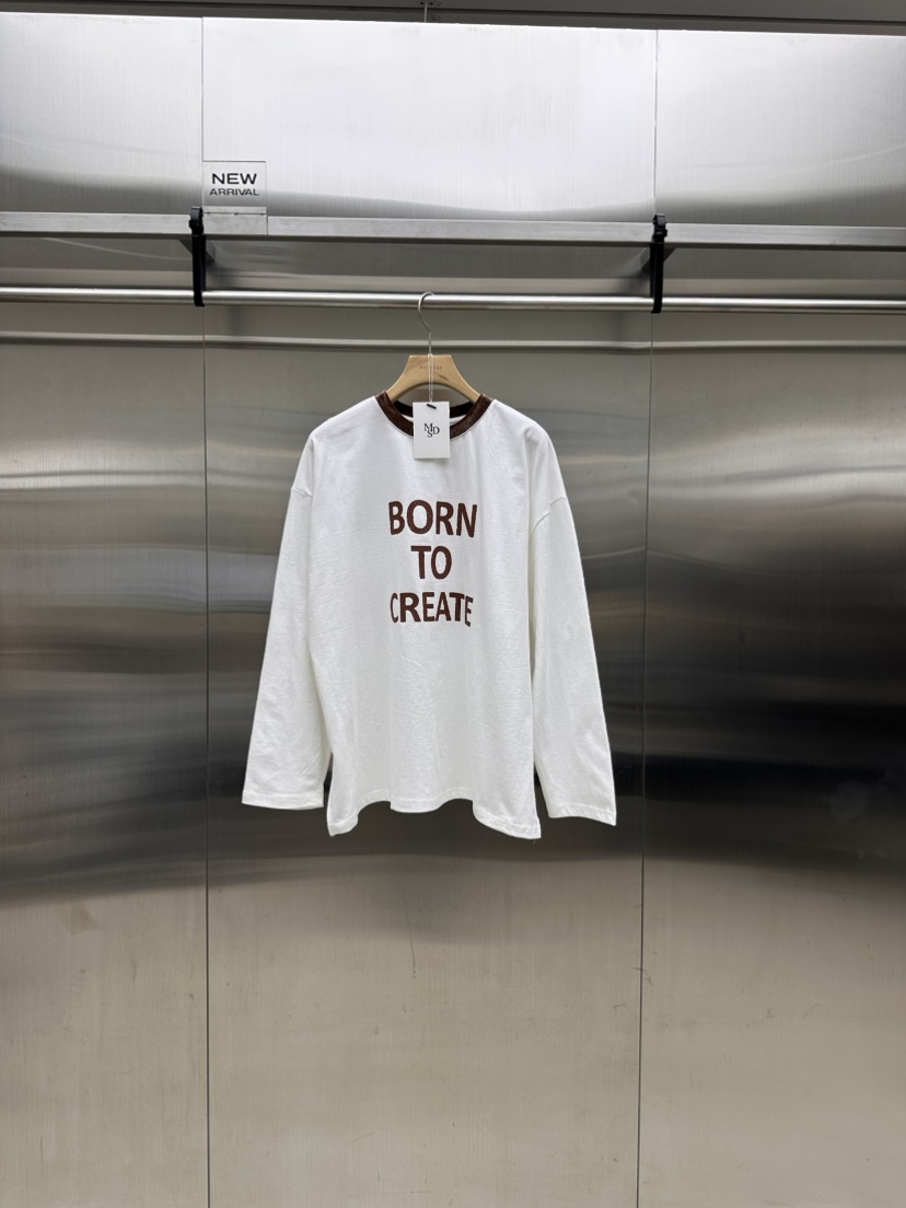 MYDRESS韓國直郵㊣女裝新款休閑熱賣人氣推薦25秋冬長袖T恤MYDRESS長袖T恤圖色1棕色