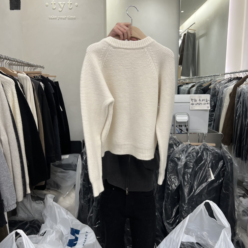 TAKE YOUE TIME東大門㊣直郵女裝新款時尚毛衣羊毛針織拉鏈TAKE YOUE TIME毛衣