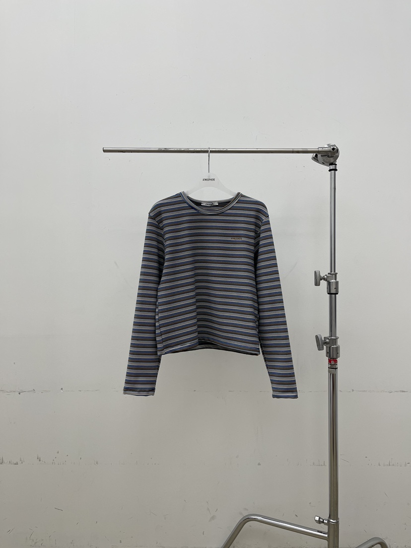 ATMOSPHERE東大門㊣實拍女士新品熱賣推薦職業人氣真品長袖T恤ATMOSPHERE/BLING長袖T恤圖色2