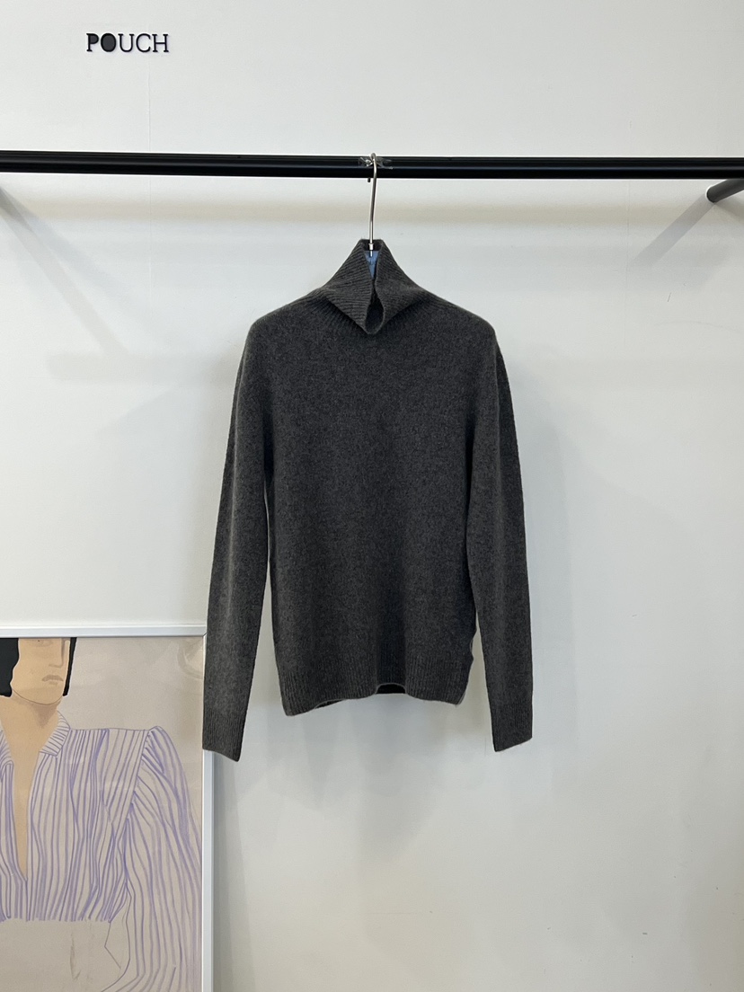 POUCH東大門㊣實拍女士新品休閑25秋冬真品熱賣時尚職業針織衫POUCH針織衫圖色3