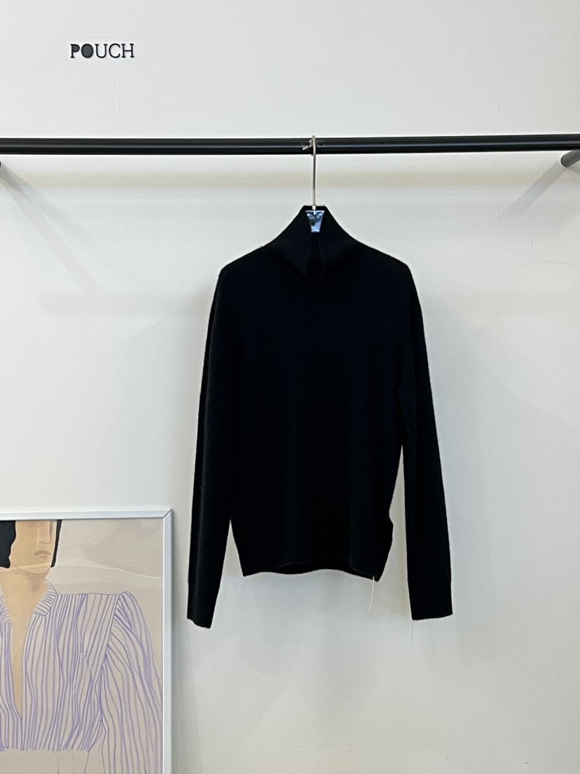 POUCH東大門㊣實拍女士新品休閑25秋冬真品熱賣時尚職業針織衫POUCH針織衫圖色4
