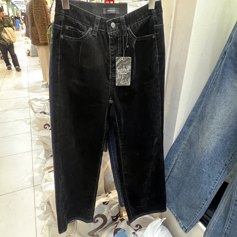 VANILLA J韓國直郵㊣女裝新款人氣時尚推薦熱賣真品牛仔褲VANILLA J牛仔褲圖色1