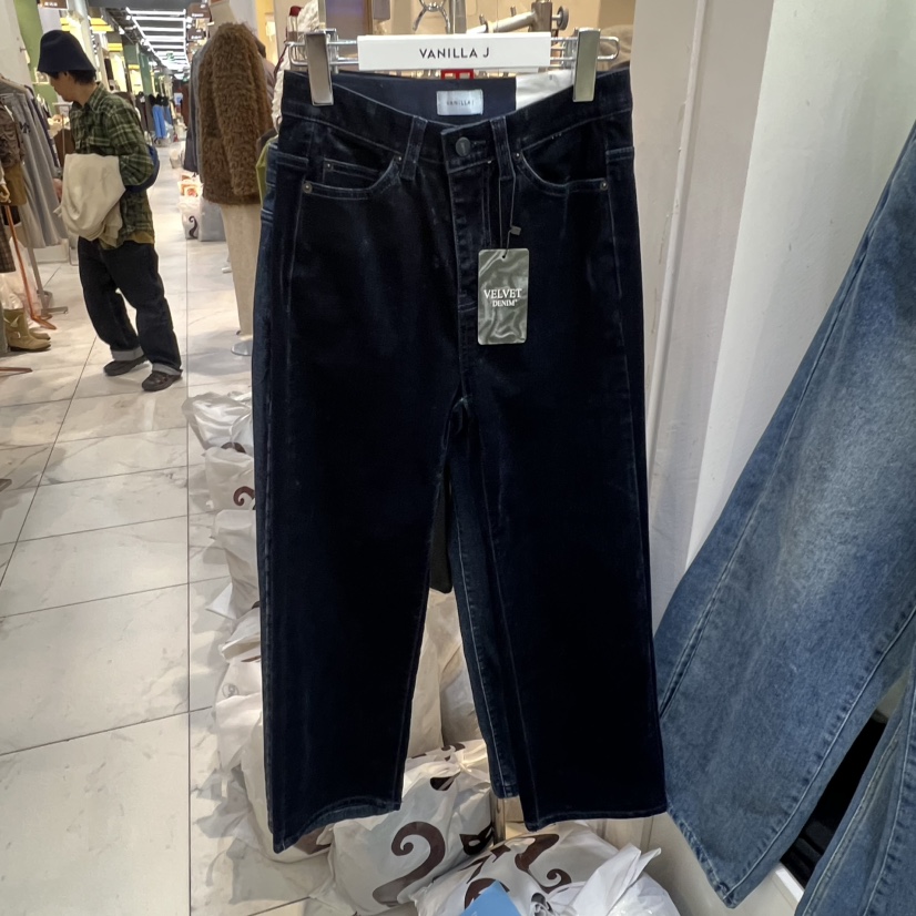 VANILLA J韓國直郵㊣女裝新款人氣時尚推薦熱賣真品牛仔褲VANILLA J牛仔褲圖色2