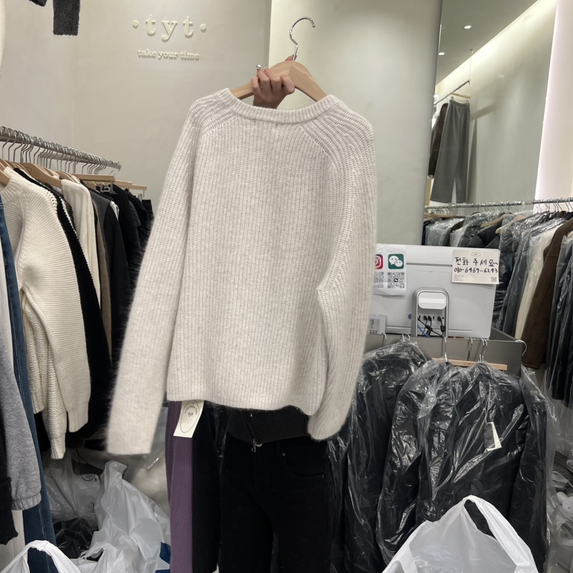 TAKE YOUE TIME韓國直郵㊣女裝新品真品職業25秋冬毛衣浣熊TAKE YOUE TIME毛衣