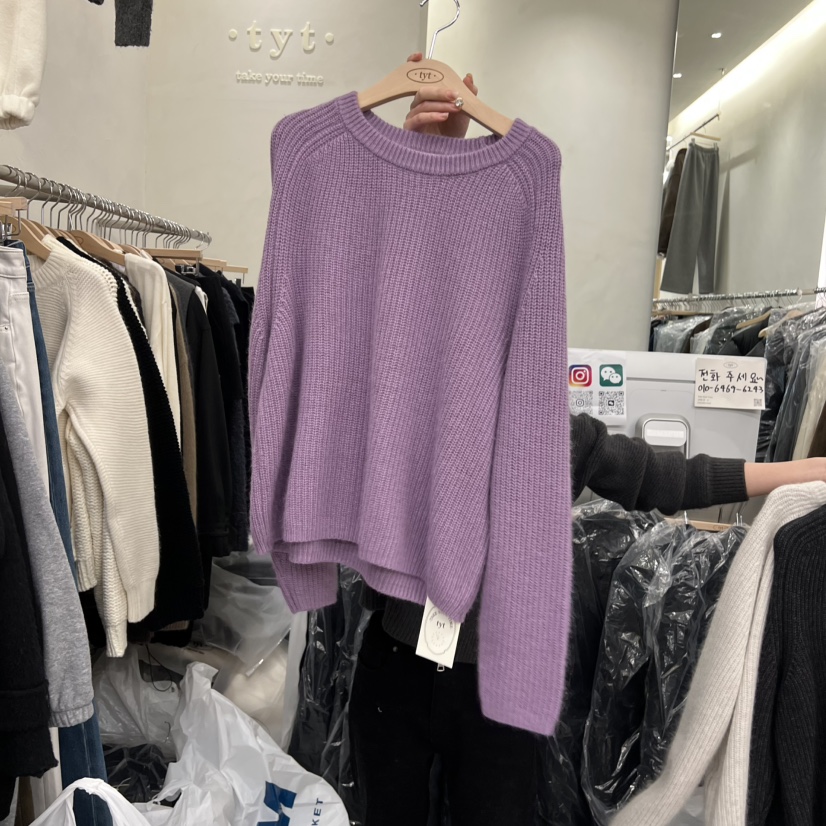 TAKE YOUE TIME韓國直郵㊣女裝新品真品職業25秋冬毛衣浣熊TAKE YOUE TIME毛衣圖色3