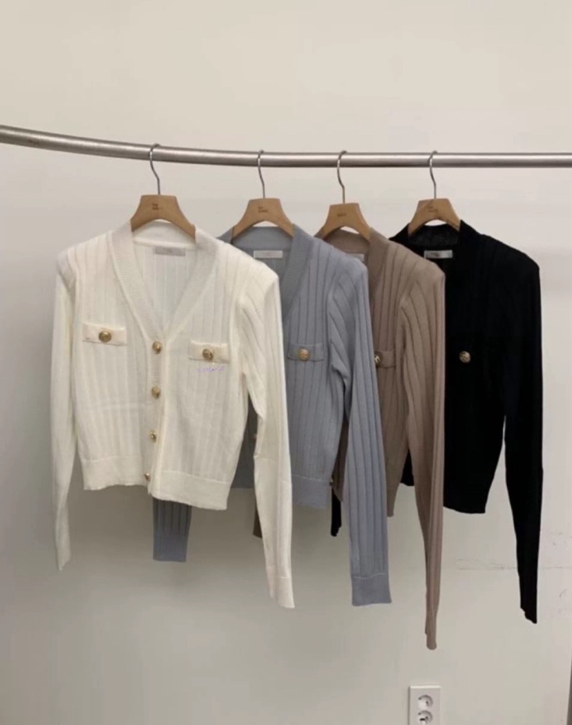 BY BOMI東大門㊣代購女士新款真品時尚人氣熱賣針織衫紐扣BY BOMI針織衫圖色2左二色