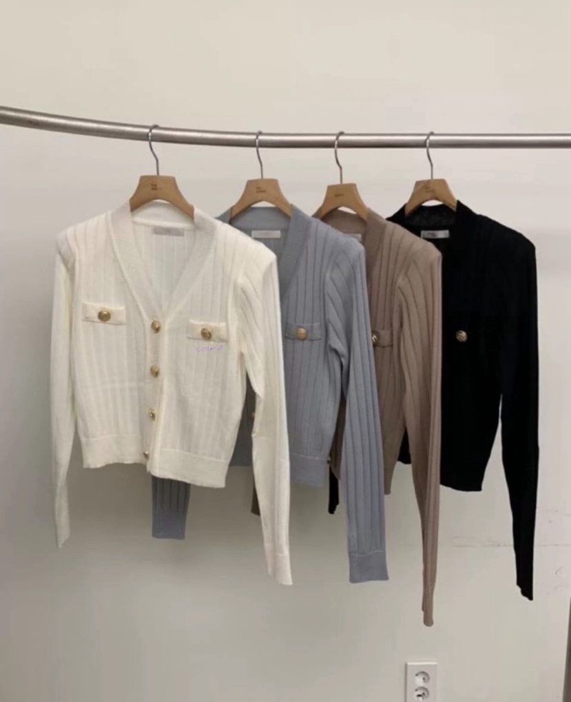 BY BOMI東大門㊣代購女士新款真品時尚人氣熱賣針織衫紐扣BY BOMI針織衫圖色4左四色